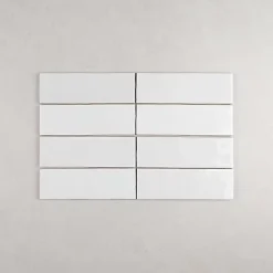Gioia Materia Faïence Pour Cuisine<Faïence Effet Zellige Blanc ARTISAN 6.5x20 White - Les Carreaux de Jean