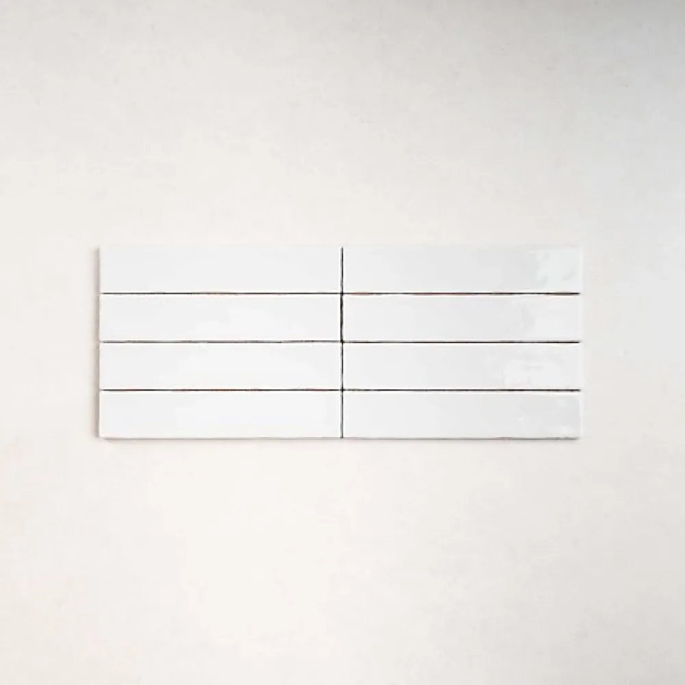 Les Carreaux De Jean Faïence Pour Salle De Bains<Faïence Effet Zellige Blanc SAONA 5x25 White - Les Carreaux de Jean