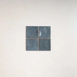 Les Carreaux De Jean Faïence Pour Salle De Bains<Faïence Effet Zellige Bleu CHAOUEN 10x10 Notte - Les Carreaux de Jean