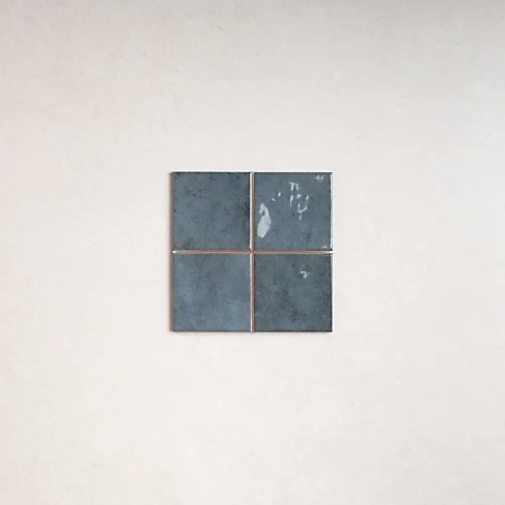 Les Carreaux De Jean Faïence Pour Salle De Bains<Faïence Effet Zellige Bleu CHAOUEN 10x10 Notte - Les Carreaux de Jean