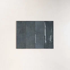 Les Carreaux De Jean Faïence Pour Pièce À Vivre|Faïence Pour Salle De Bains<Faïence Effet Zellige Bleu CINQUE TERRE Blue 10x30cm - Les Carreaux de Jean