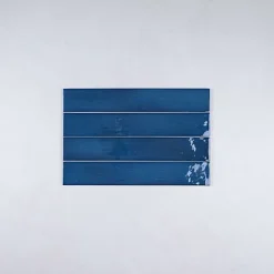 Gioia Materia Faïence Effet Zellige Bleu Foncé MANACOR 6,5x40 ocean blue - Les Carreaux de Jean- Faïence Pour Cuisine|Faïence Pour Salle De Bains