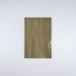 Gioia Materia Faïence Pour Cuisine<Faïence Effet Zellige Vert Olive MANACOR 6,5x40 basil green - Les Carreaux de Jean