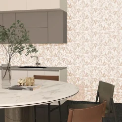 Etile Faïence Unie|Carrelage Mural Pour Wc<Faïence murale beige sable décor feuillage 2D mat L.90 x l.30 cm x ép.10,5 mm, Aspen