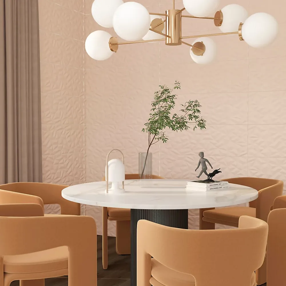 Etile Faïence Unie|Faïence Pour Wc<Faïence murale beige sable décor 3D mat L.90 x l.30 cm x ép.10,5 mm, Aspen