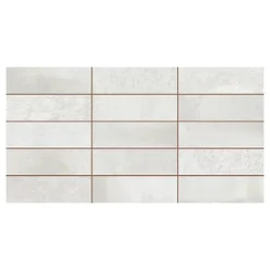 Ecoceramic Faïence murale blanc brillant effet pierre L.60 x l.31,6 cm x ép.9 mm, Soul- Carrelage Mural Pour Douche|Carrelage Mural Pour Cuisine