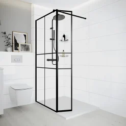 GoodHome Faïence Unie|Faïence Pour Douche<Faïence murale blanc brillant L.90 x l.30 cm x ép.8,7 mm, Aragone