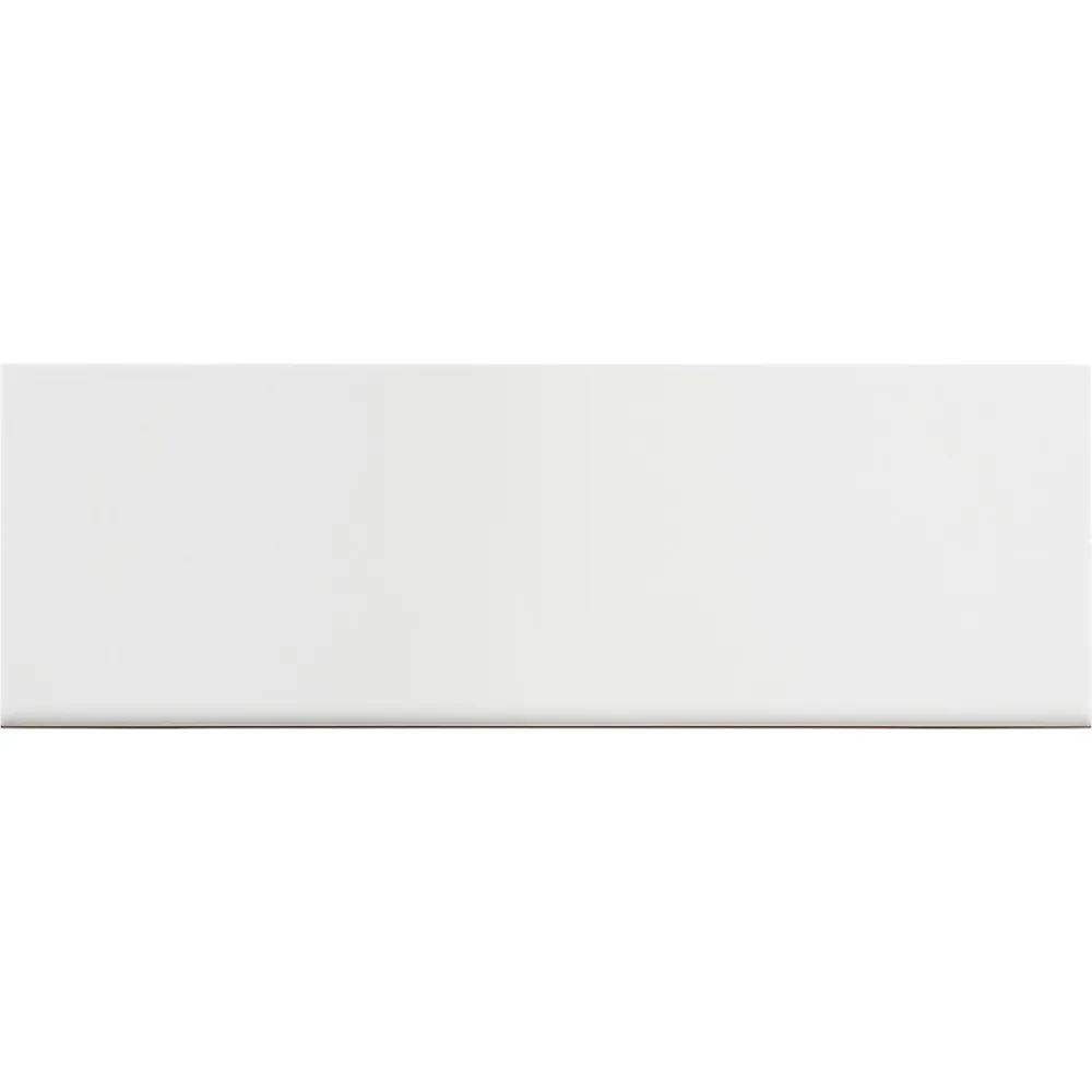 GoodHome Faïence murale blanc brillant lisse L.60 x l.20 cm x ép.8,3 mm, Plain- Carrelage Mural Uni|Carrelage Mural Pour Douche