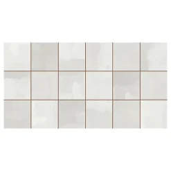 Ecoceramic Faïence murale blanc brillant texturé L.60 x l.31,6 cm x ép.9 mm, Soul- Faïence Unie|Faïence Pour Wc