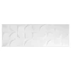 GoodHome Faïence murale blanc décor géométrique L.90 x l.30 cm x ép.8,7 mm, Aragone- Faïence Unie|Faïence Pour Wc
