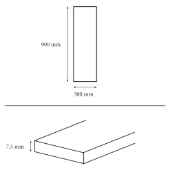 GoodHome Faïence murale blanc décor géométrique L.90 x l.30 cm x ép.8,7 mm, Aragone- Faïence Unie|Faïence Pour Wc