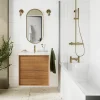 GoodHome Faïence murale blanc mat L.40 x l.25 cm x ép.8,3 mm, Alexandrina- Carrelage Mural Pour Douche|Carrelage Mural Pour Cuisine