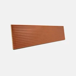 Faïence murale décor relief linéaire effet terre cuite tendance déco L.30 x l.7 cm, Minerra- Faïence Pour Douche|Faïence Pour Pièce À Vivre