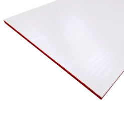 GoodHome Carrelage Mural Pour Douche|Faïence Unie<Faïence murale décor relief linéaire blanc L.40 x l.25 cm x ép.8,3 mm, Alexandrina