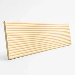 Faïence Pour Salle De Bains|Faïence Unie<Faïence murale décor relief linéaire effet terre cuite beige clair mat L.30 x l.7 cm, Minerra