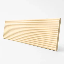 Faïence Pour Salle De Bains|Faïence Unie<Faïence murale décor relief linéaire effet terre cuite beige clair mat L.30 x l.7 cm, Minerra