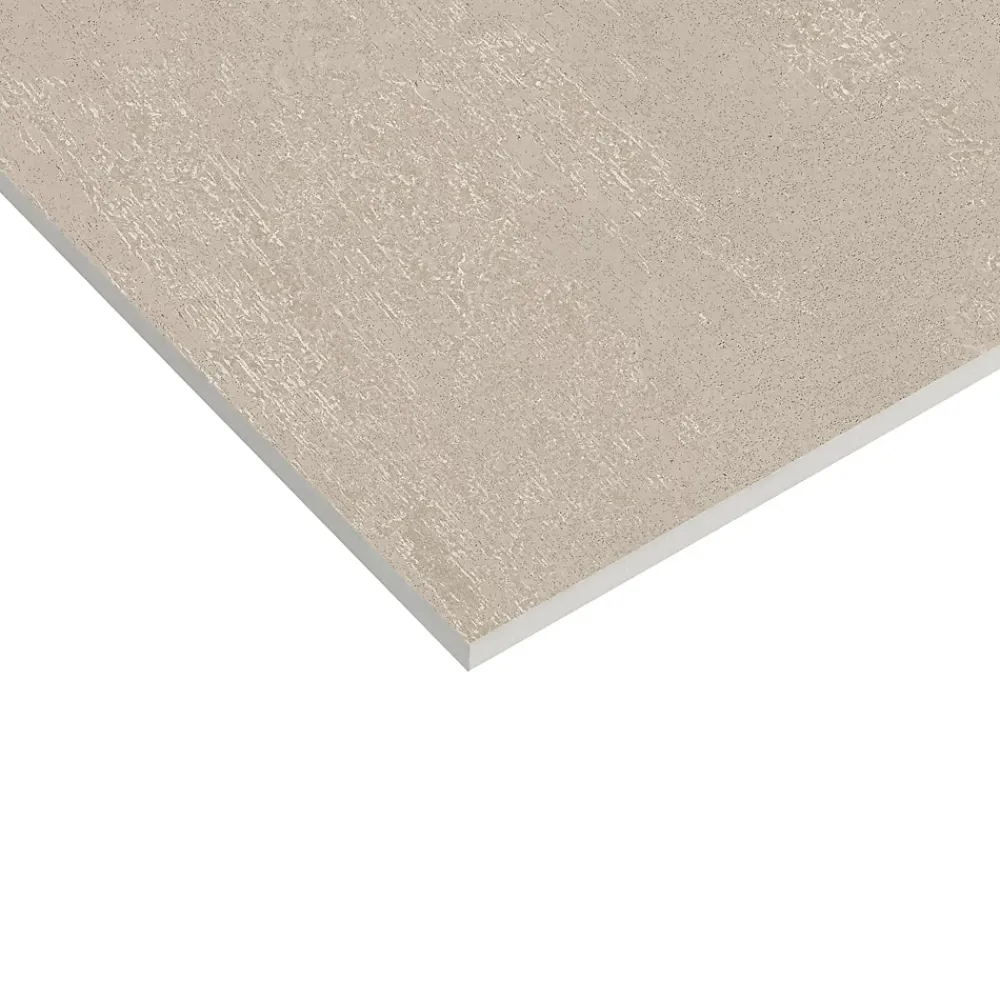 Faïence murale effet béton marron taupe satin L.90 x l.30 cm x ép.10 mm, Brush- Faïence Pour Douche|Faïence Effet Béton