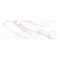 GoodHome Faïence Effet Marbre|Carrelage Mural Pour Wc<Faïence murale effet marbre blanc brillant L.90 x l.30 cm x ép.8,7 mm, Oazis