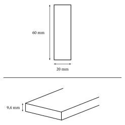 GoodHome Faïence murale effet marbre blanc et doré brillant L.60 x l.20 cm x ép.9,4 mm, Aruma- Faïence Effet Marbre|Carrelage Mural Pour Douche