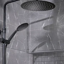 GoodHome Faïence murale effet marbre gris L.60 x l.20 cm x ép.9,4 mm, Aruma- Faïence Effet Marbre|Faïence Pour Pièce À Vivre