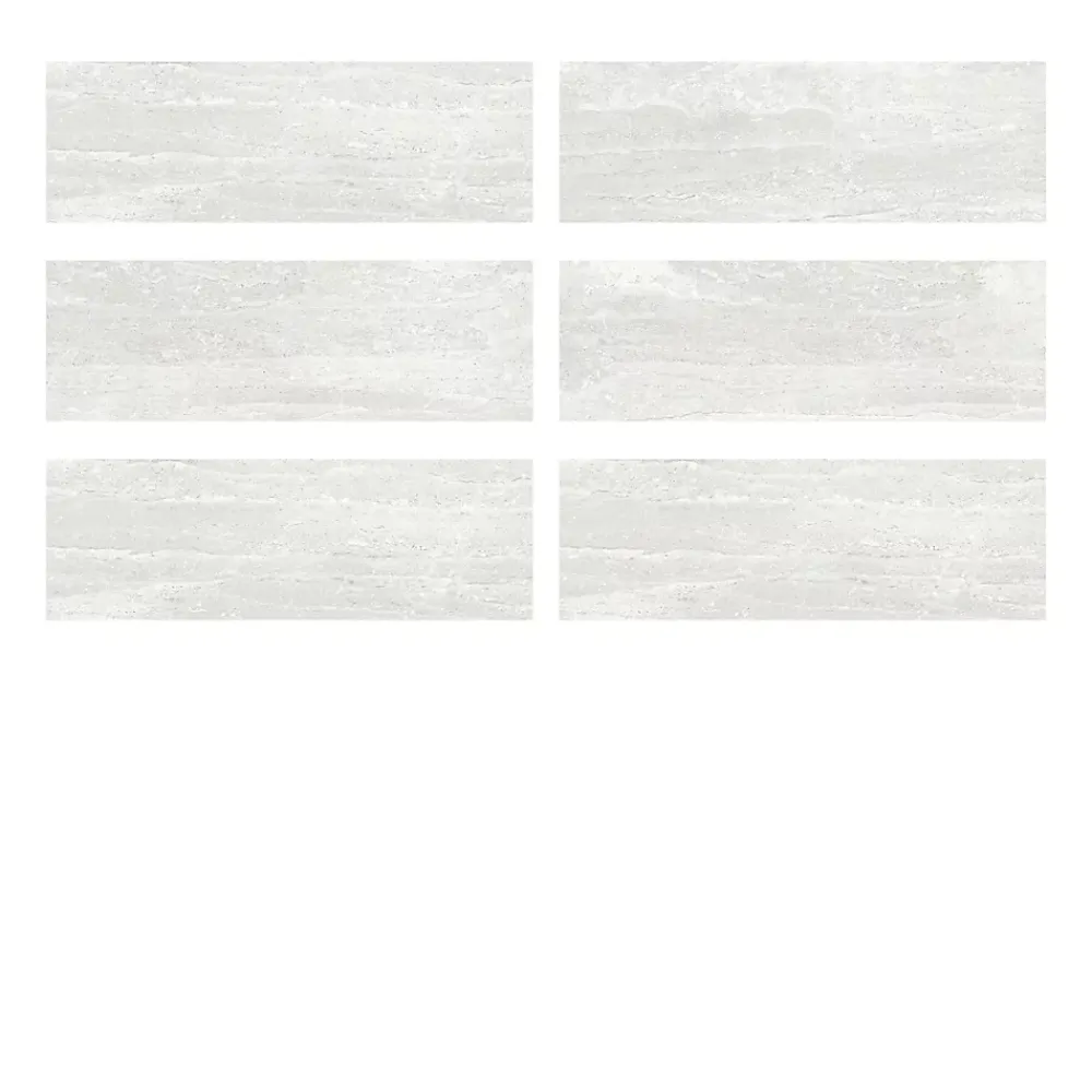 Ecoceramic Faïence Effet Pierre|Carrelage Mural Pour Pièce À Vivre<Faïence murale effet pierre blanc mat L.60 x l.20 cm x ép.9,5 mm, Althea