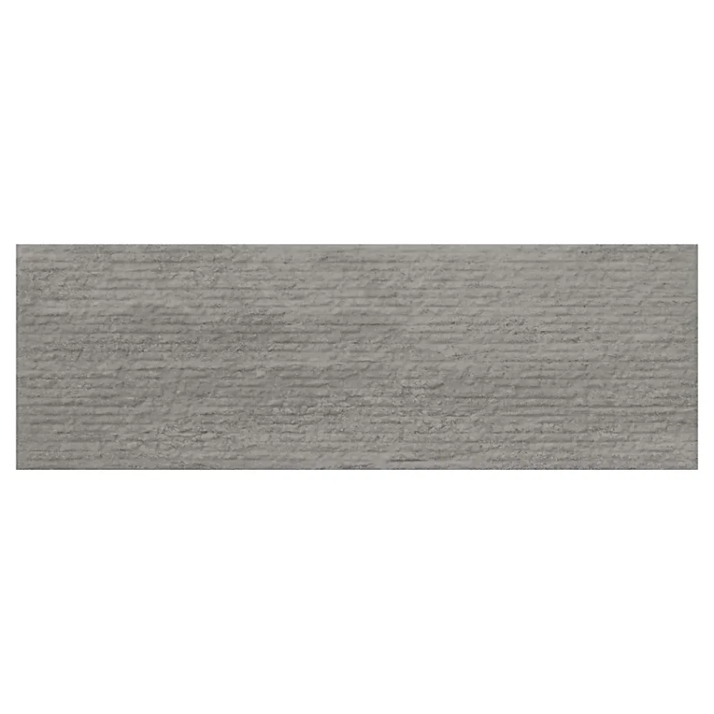 Ecoceramic Faïence Effet Pierre|Carrelage Mural Effet Pierre<Faïence murale effet pierre gris mat décor texturé L.60 x l.20 cm x ép.9,5 mm, Althea