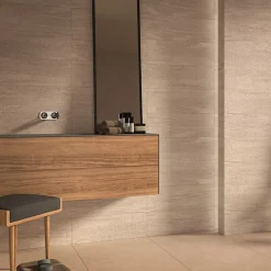 Ecoceramic Faïence murale effet pierre beige mat L.60 x l.20 cm x ép.9,5 mm, Althea- Faïence Effet Pierre|Faïence Pour Douche