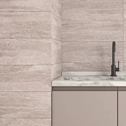 Ecoceramic Faïence murale effet pierre beige mat L.60 x l.20 cm x ép.9,5 mm, Althea- Faïence Effet Pierre|Faïence Pour Douche