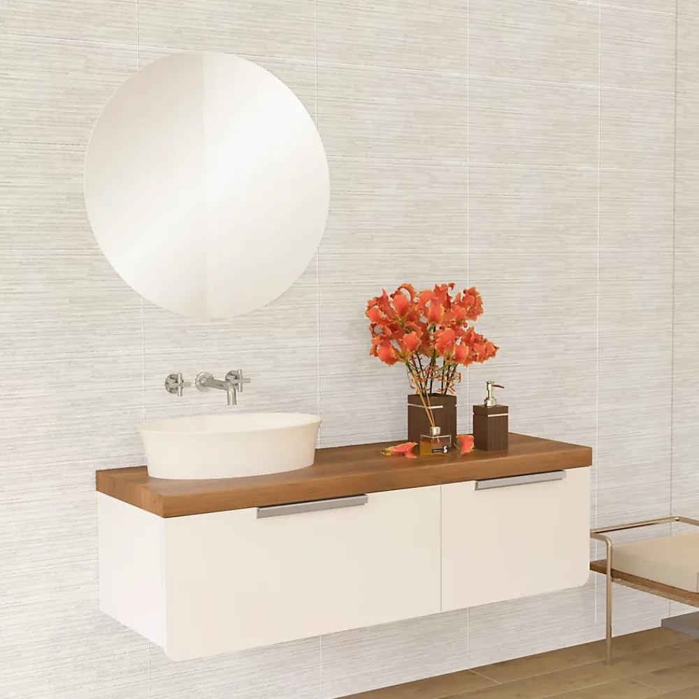 Azulejos Benadresa Faïence Effet Pierre|Carrelage Mural Effet Pierre<Faïence murale effet pierre gris mat décor texturé L.60 x l.30 cm x ép.9 mm, Urano