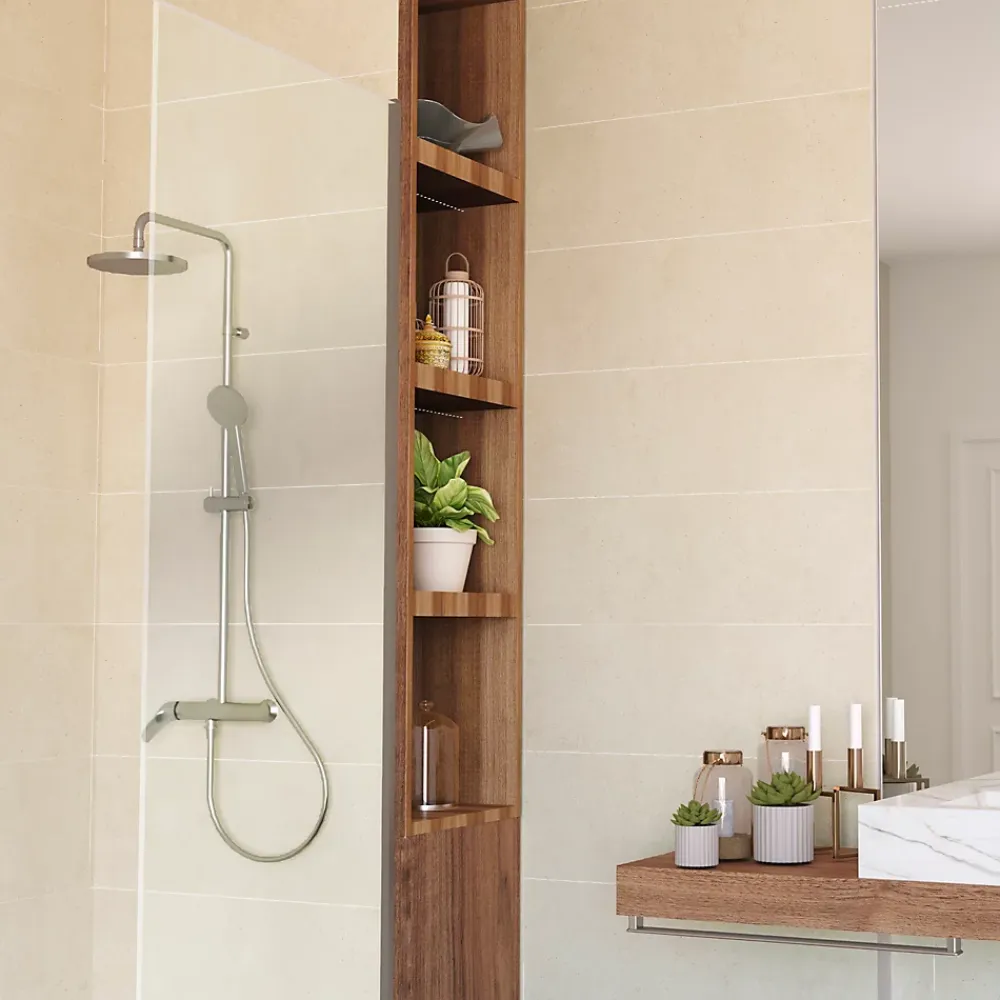 Azulejos Benadresa Faïence murale effet pierre beige mat L.90 x l.30 cm x ép.10,5 mm, Avenue- Carrelage Mural Pour Douche|Carrelage Mural Pour Wc