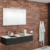 Carrelage Mural Pour Douche|Carrelage Mural Pour Cuisine<Faïence murale effet terre cuite terracotta brillant L.30 x l.7,5 cm, Vernissea