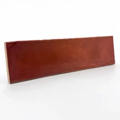 Carrelage Mural Pour Douche|Carrelage Mural Pour Cuisine<Faïence murale effet terre cuite terracotta brillant L.30 x l.7,5 cm, Vernissea