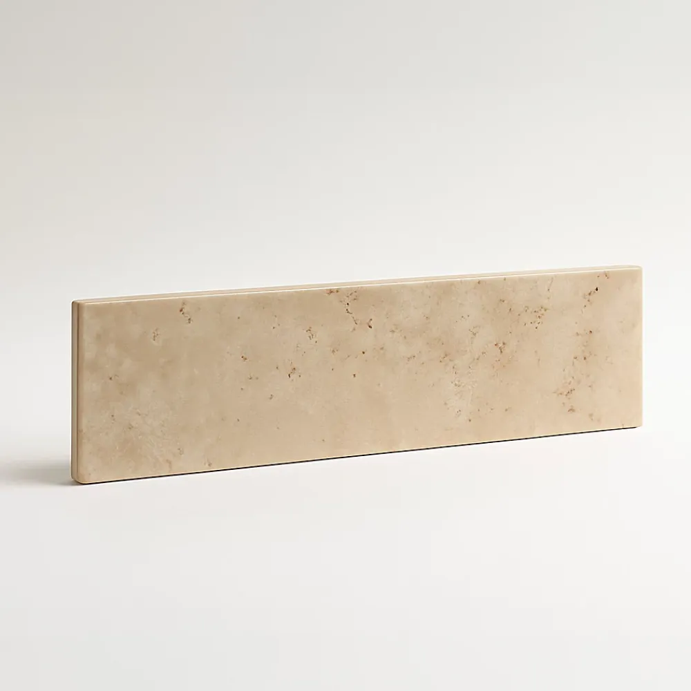 Faïence murale effet travertin beige mat L.30 x l.7 cm, Minerra- Faïence Pour Pièce À Vivre|Faïence Effet Pierre