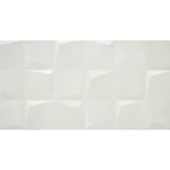 Alaplana Faïence Effet Béton|Carrelage Mural Pour Douche<Faïence murale en terre cuite effet béton décor blanc mat L.60 x l.30 cm x ép.8,5 mm, Taris