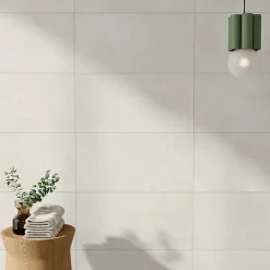 Alaplana Faïence Effet Béton|Faïence Pour Cuisine<Faïence murale en terre cuite effet béton blanc mat L.60 x l.30 cm x ép.8,5 mm, Taris