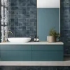 Faïence murale Funny Vintage bleu nuit 10 x 10 cm- Faïence Unie|Faïence Pour Douche