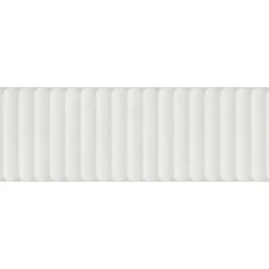 Faïence murale intérieur blanc mat effet cannelures L.90 x l.30 cm x ép.10,8 mm, Astor- Carrelage Mural Pour Douche|Carrelage Mural Pour Cuisine