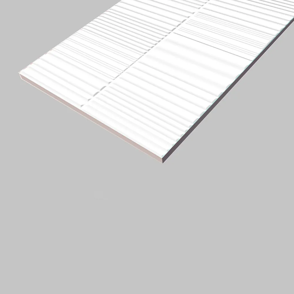 GoodHome Faïence Unie|Faïence Pour Wc<Faïence murale intérieur blanc brillant à motif L.60 x l.30 cm x ép.7 mm, Colville