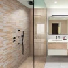 Carrelage Mural Effet Bois<Faïence murale intérieur effet bois et béton L.60 x l.30 cm x ép.8,2 mm, Tendance