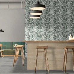 Mykonos Faïence murale intérieur feuillages verts Amazonia L.120 x l.40 cm x ép.8,3 mm, Aspen- Carrelage Mural Pour Douche|Carrelage Mural Pour Cuisine