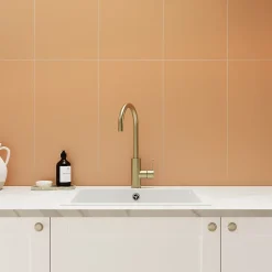 GoodHome Faïence murale intérieur terracotta satiné L.60 x l.30 cm x ép.7 mm, Colville- Carrelage Mural Pour Douche|Carrelage Mural Pour Cuisine