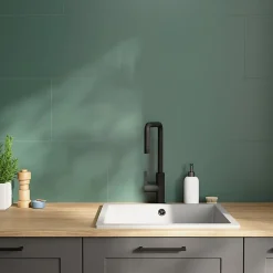 GoodHome Faïence murale intérieur vert satiné L.60 x l.30 cm x ép.7 mm, Colville- Carrelage Mural Pour Douche|Carrelage Mural Pour Cuisine