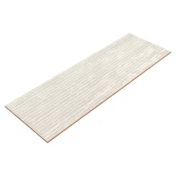 GoodHome Faïence murale ivoire mat décor fines cannelures L.60 x l.20 cm x ép.9,4 mm, Soft Travertin- Faïence Effet Pierre|Faïence Pour Pièce À Vivre