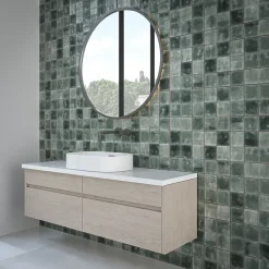 Ecoceramic Faïence murale vert brillant L.60 x l.31,6 cm x ép.9 mm, Soul- Faïence Unie|Faïence Pour Wc