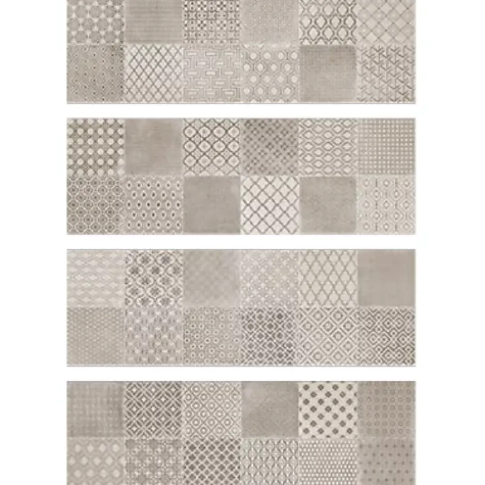 Cristacer Faïence Piemonte Décor Piemonte Taupe 60 x 20cm ( vendu par boite de 1,2 m² )- Carrelage Sol Effet Pierre