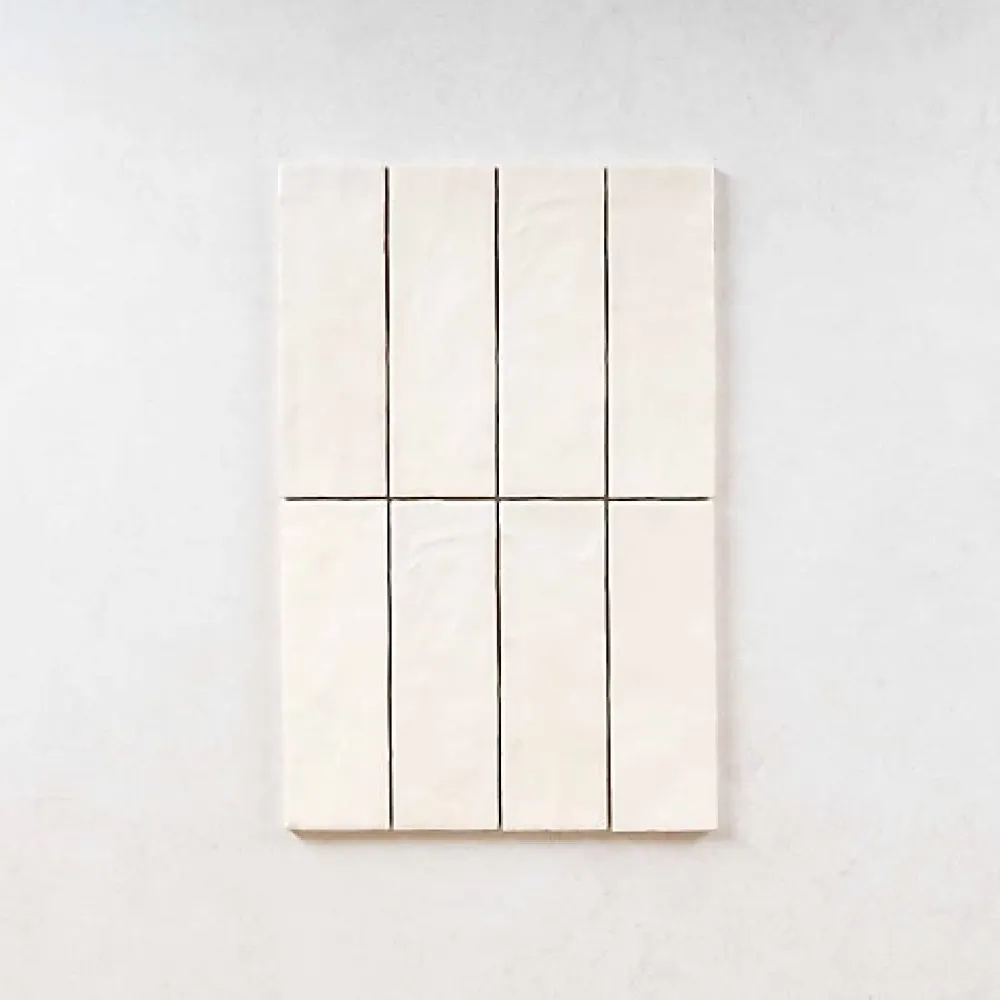 Gioia Materia Faïence Pour Salle De Bains|Faïence Pour Cuisine<Faience Effet Zellige Beige MALLORCA 6,5x20cm Cream - Les Carreaux de Jean