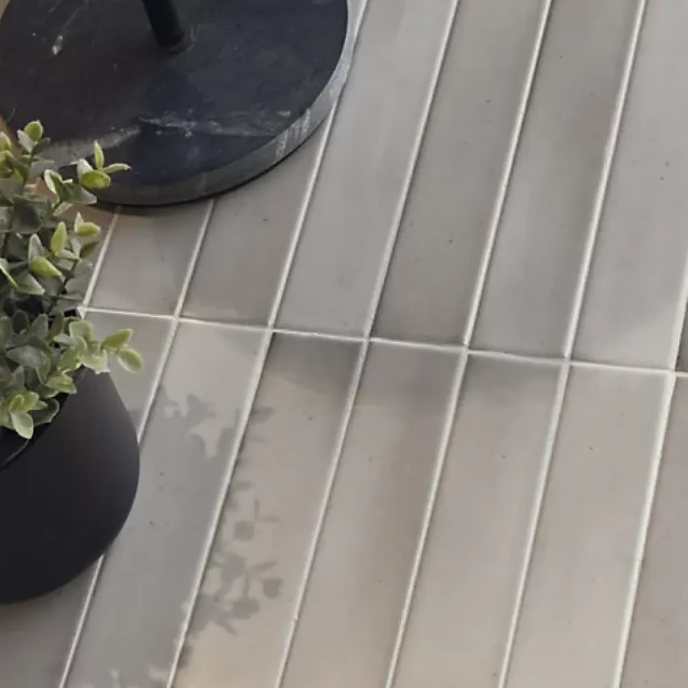 Les Carreaux De Jean Faïence Pour Salle De Bains|Faïence Pour Cuisine<Faience Effet Zellige Beige MASSIMO Siena Earth 5x40cm - Les Carreaux de Jean