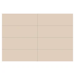 GoodHome Faïence Unie|Faïence Pour Douche<Faience murale sable satiné L.60 x l.20 cm x ép.8,3 mm, Plain