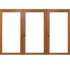 Gd Menuiseries Fenêtre Bois<Fenetre Bois 3 Vantaux H135 X L180 Côte Tableau