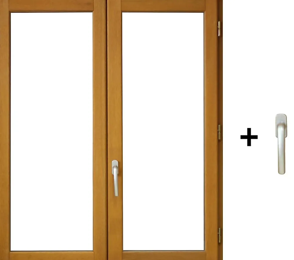 Gd Menuiseries Fenêtre Bois<Fenetre Bois 2 Vantaux H60 X L90 Côte Tableau, Poignee (ref 010220f9)